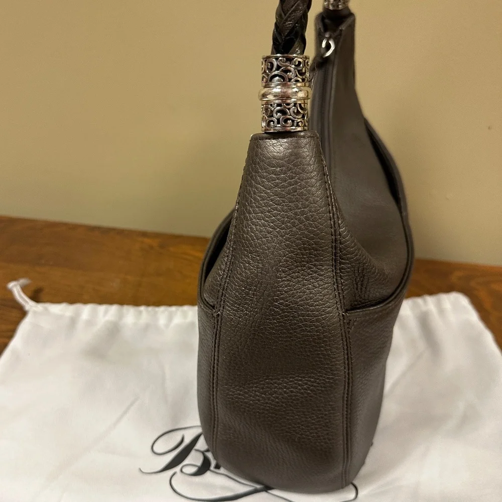 Brighton Barbados Zip Top Hobo Bag